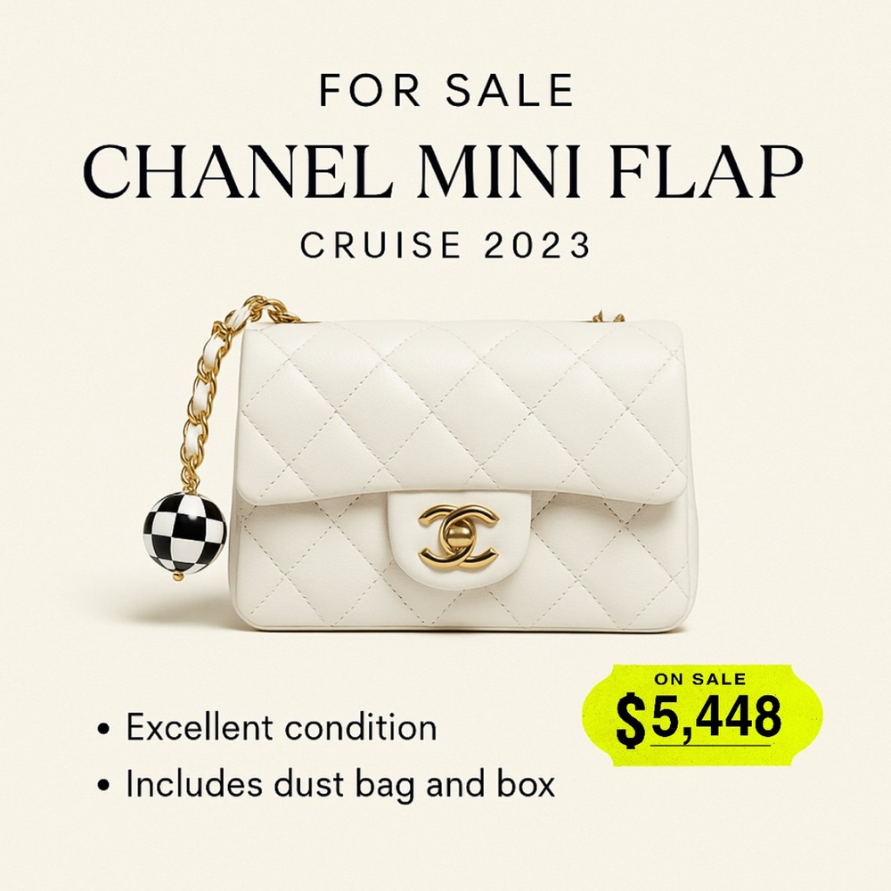 Chanel Mini Flap Bag | Cruise 2023 - White